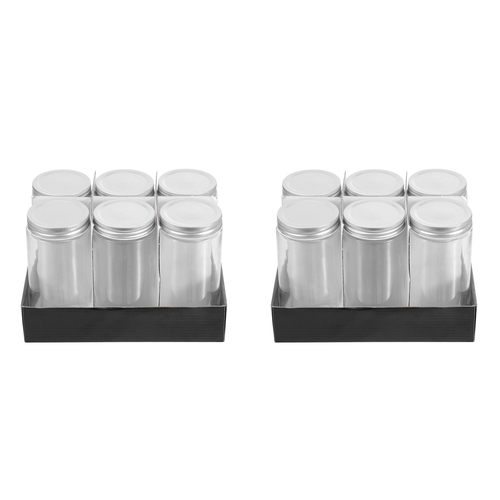 2PK 6PK Lemon & Lime 500ml Preserve Jar Capri Glass w/ Silver Lid