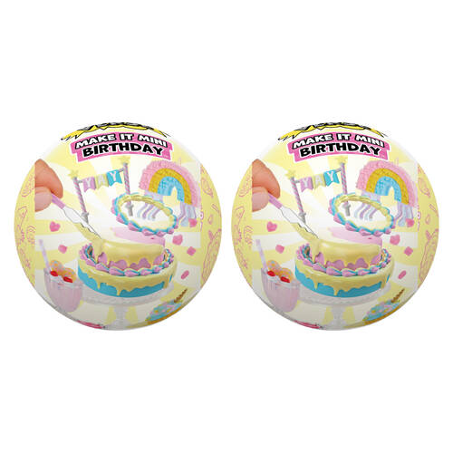 2PK Miniverse Make It Mini Birthday DIY Craft Kit Kids/Children 8y+