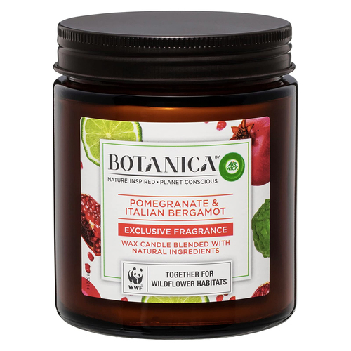 Air Wick Botanica Scented Wax Candle Pomegranate & Italian Bergamot