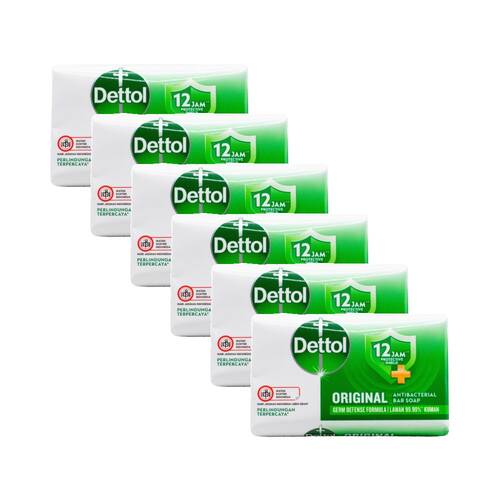 6x 3PK Dettol Antibacterial Soap Bar Germ Defence Formula Original Scent 100g