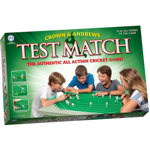 Crown & Andrews Test Match Cricket Board Game 2-22 Players Set 6y+
