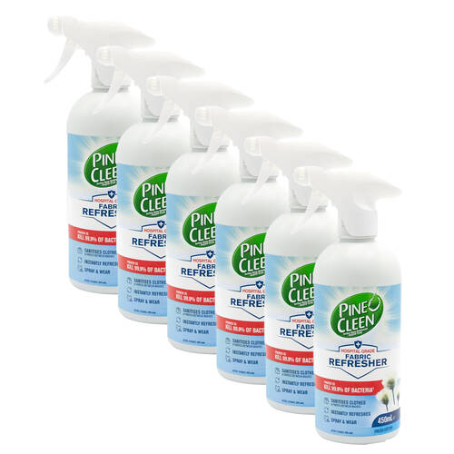6PK Pine O Cleen 450ml Fabric Refresher Spray Fresh Cotton
