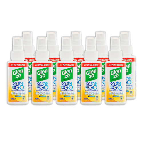 10PK Glen 20 On The Go 100ml Disinfectant Spray Citrus Notes