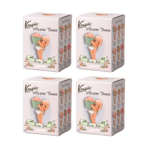 4PK Smoko Kewpie Holding Things Blind Box Toy Collectable Figurine 15Y+ Assorted