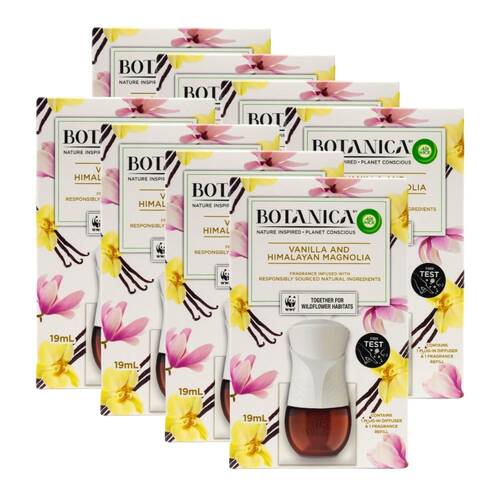 8PK Air Wick 19ml Botanica Diffuser & Fragrance Refill Vanilla