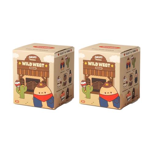2PK Smoko Friends Wild West Blind Box Toy Collectable Figurine 15Y+ Assorted