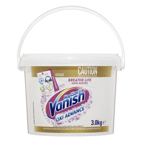 Vanish Napisan Oxi Advance Gold Laundry Boost Powder For Whites 3kg