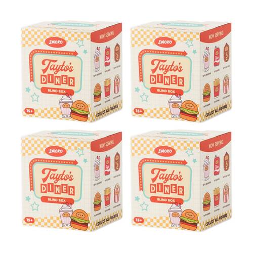 4PK Smoko Tayto Diner Blind Box Toy Collectable Figurine 15Y+ Assorted