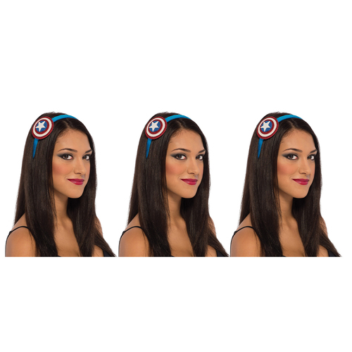 3PK Marvel American Dream Plastic Headband Costume Head Accessory Adult 