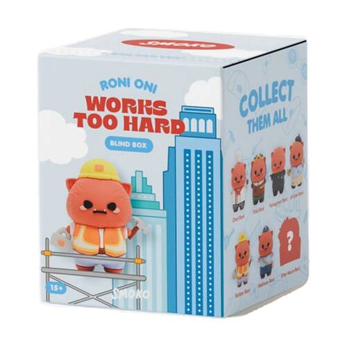 Smoko Roni Oni Works Too Hard Blind Box Toy Collectable Figurine 15Y+ Assorted