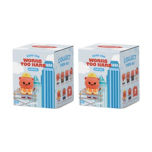 2PK Smoko Roni Oni Works Too Hard Blind Box Toy Collectable Figure 15Y+ Assorted