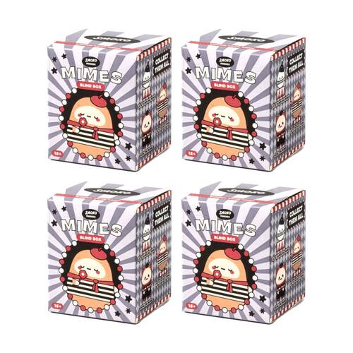 4PK Smoko Friends Mimes Blind Box Toy Collectable Figurine 15Y+ Assorted