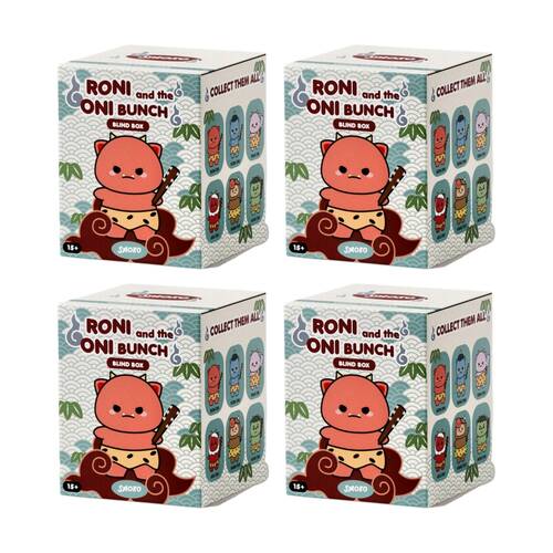 4PK Smoko Roni And Oni Bunch Blind Box Toy Collectable Figurine 15Y+ Assorted