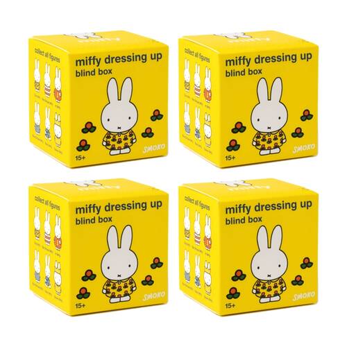 4PK Smoko Miffy Dressing Up Blind Box Toy Collectable Figurine 15Y+ Assorted