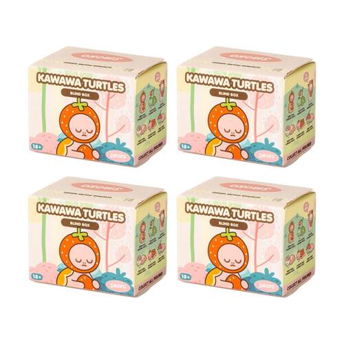 4PK Smoko Kawawa Turtles Blind Box Toy Collectable Figurine 15Y+ Assorted