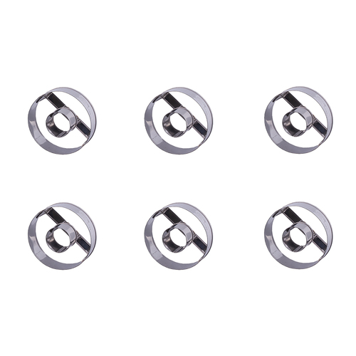 6PK Appetito Stainless Steel Doughnut Cutter Home Kitchen Cooking Utensil 7.5cm