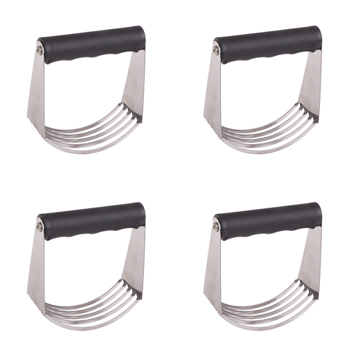 4PK Appetito Stainless Steel Deluxe Pastry Blender w/Soft Grip
