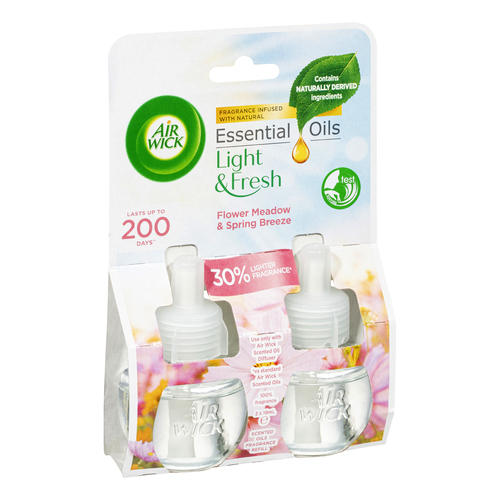 2pc Airwick Essential Oils Flower Meadow Spring Breeze Refill For Diffuser