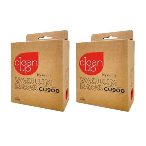 2x 10pc CleanUp CU900 Synthetic Vacuum Bags for Backpack Cleaners White