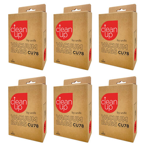 6x 5pc CleanUp CU78 Vacuum Bags for BOSCH KARCHER SIEMENS Hotpoint White