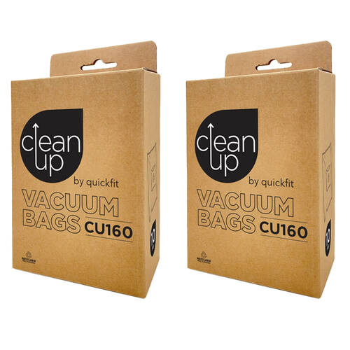 2x 10pc CleanUp CU160 Vacuum Bags for Peak Performance Durable