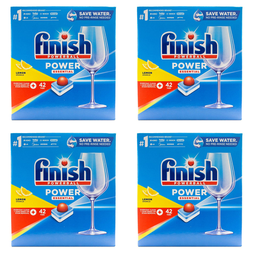 168pc Finish Dishwasher Tablets w/ Powerball Lemon Sparkle