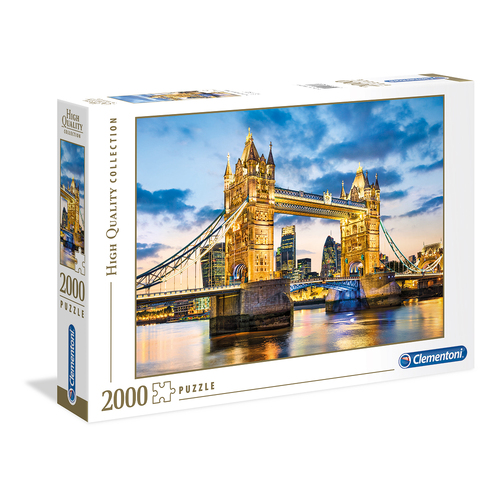 2000pc Clementoni Tower Bridge At Dusk 97.5x66.8cm Jigsaw Puzzle