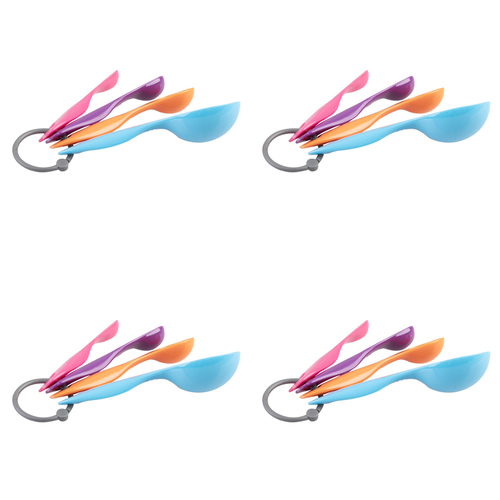 4x 4pc Appetito Measure Spoons Home Kitchen Cooking Utensil Set