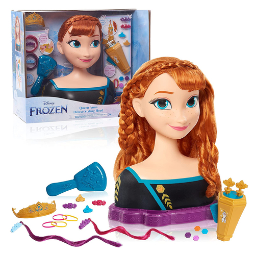 18pc Disney Frozen 2 Queen Anna Deluxe Styling Head Kids 3y+