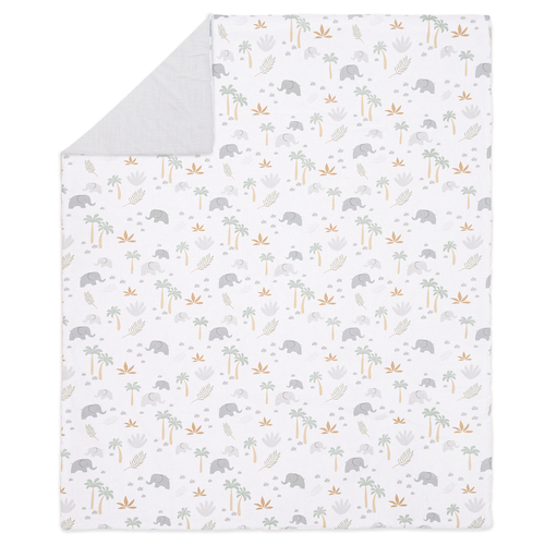 Little Haven Baby/Infant Reversible  Cot Quilt Elephant 120cm