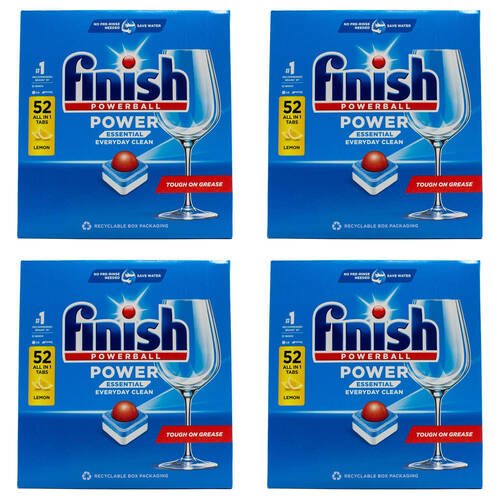 208pc Finish Powerball Dishwasher Tablets Multi Action Lemon Fresh Scent