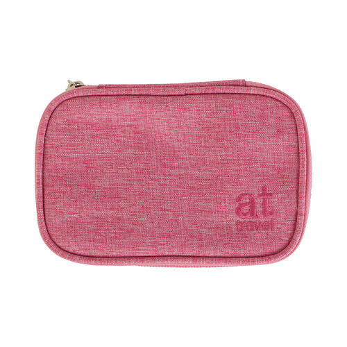 Annabel Trends AT Travel Pill Carrier Organiser Storage 15x10cm Pink