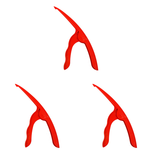 3PK Appetito Prawn Peeler Home Kitchen Cooking Tableware Red