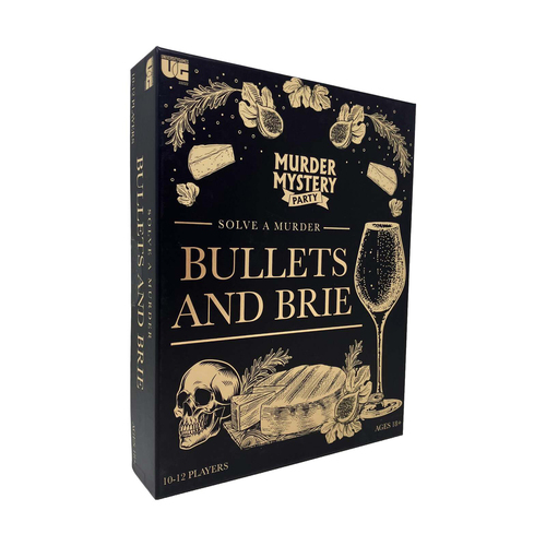 Murder Mystery Party Solve a Murder Game Bullets & Brie