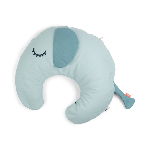 Done By Deer 51cm Cotton Nursing & Baby Pillow Elphee - Blue