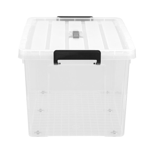 Boxsweden Dura 59cm/65L Carry Box w/ Wheels/Lid - White