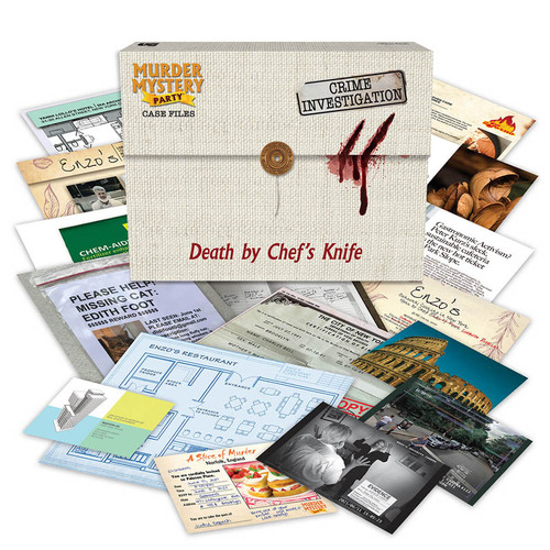 Murder Mystery Party Case Files  Death by Chef's Knife Toy 14+