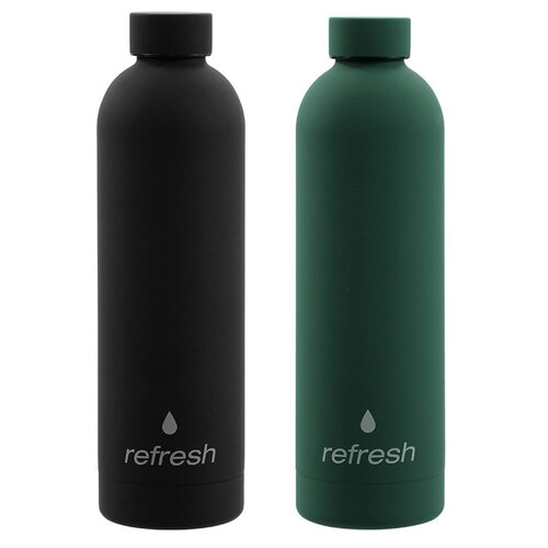 2PK Lemon & Lime 750ml Refresh Insulated Drink Bottle - Assorted