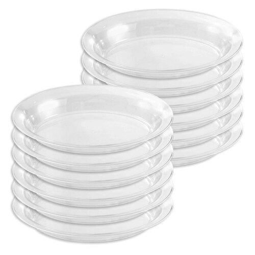 12PK Lemon & Lime Oval 40x28cm Food Serving Bowl - Clear