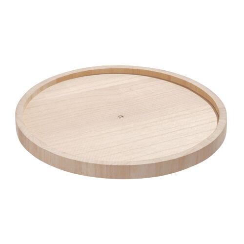 iDesign Wood 26.67cm Turntable Storage Organiser - Natural