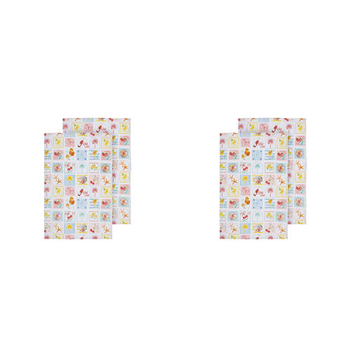2x 2pc Ladelle Capri Multi-purpose Cotton Absorbent Tea Towel Kitchen Drying Cloth