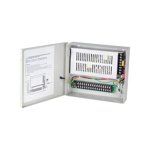 Doss 12V 8A Regulated PSU 16-Port DC12V 12VDC Wall Mount Power Supply Box