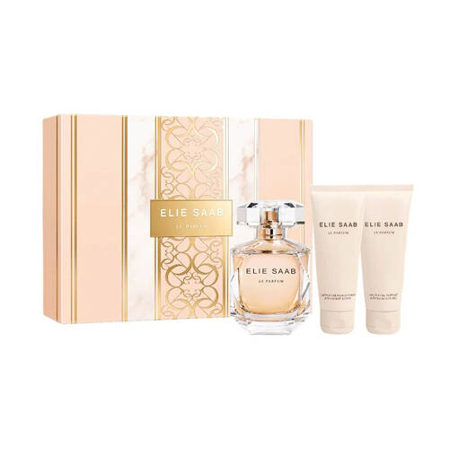 3pc Elie Saab Le Parfum 90ml EDP 75ml Body Lotion 75ml Shower Gel Set