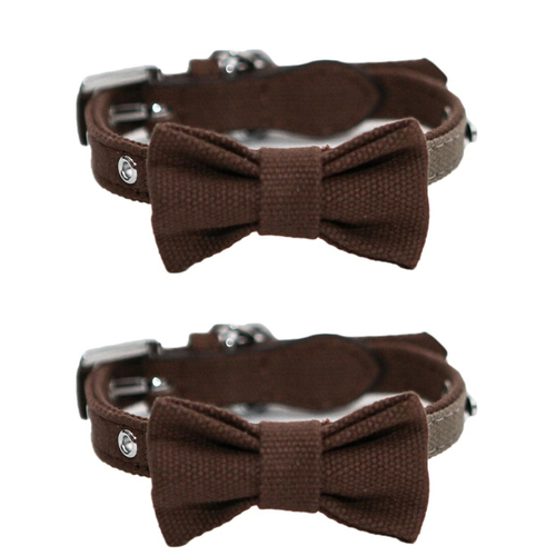 2PK Rosewood Wag n Walk 34.3cm Pet/Dog Neck Collar Strap Choker Small Truffle/Taupe