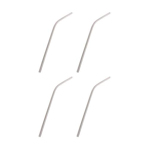 4PK Appetito Stainless Steel Reusable Bent Drinking Straws Home Kitchen