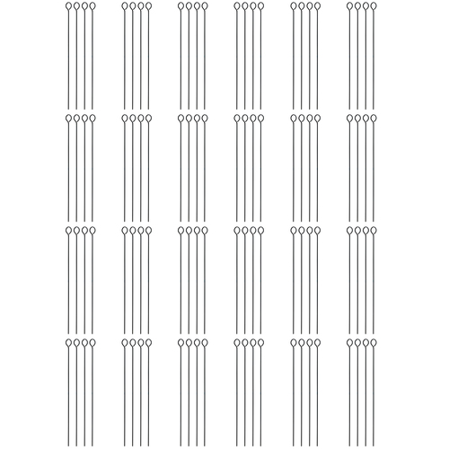 24x 4pc Appetito 38cm Non-Stick BBQ Skewers Home/Kitchen Cooking Utensil