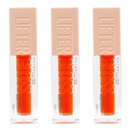 3PK Maybelline Newyork LifterGloss Hydrating Lip Gloss 5.4ml Sweetheart 23
