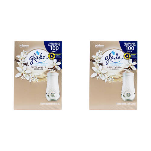 2PK Glade Electric Warmer & Refill 20ml - Sheer Vanilla Embrace