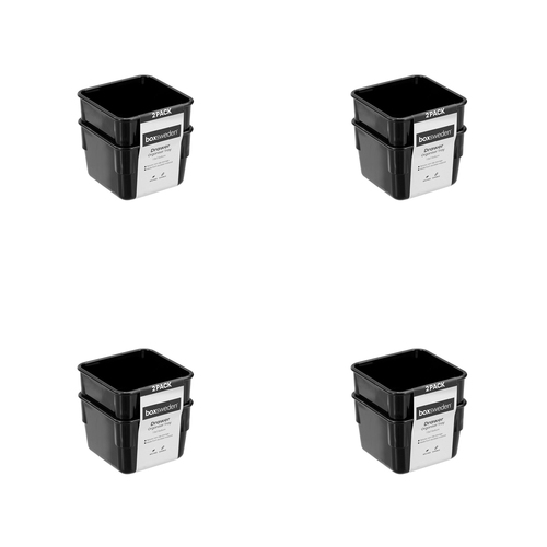 24PK Boxsweden Drawer Organiser Tray Square 7.5x5cm - Assorted