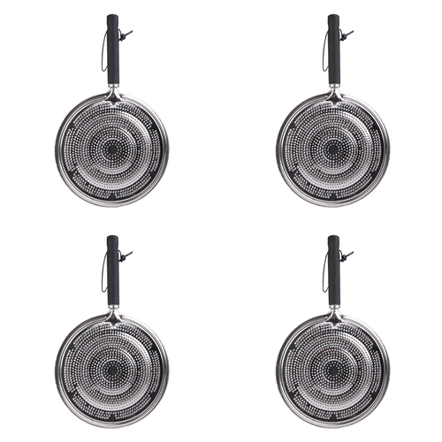 4PK Appetito Simmer Ring 21cm Dia. w/Black Handle Home Kitchen Tools